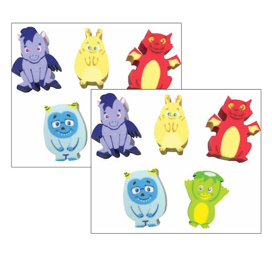 Teacher Created Resources Whatsits™ Fantasy Friends Collectible Erasers Mystery Pack, 2 Packs of 20